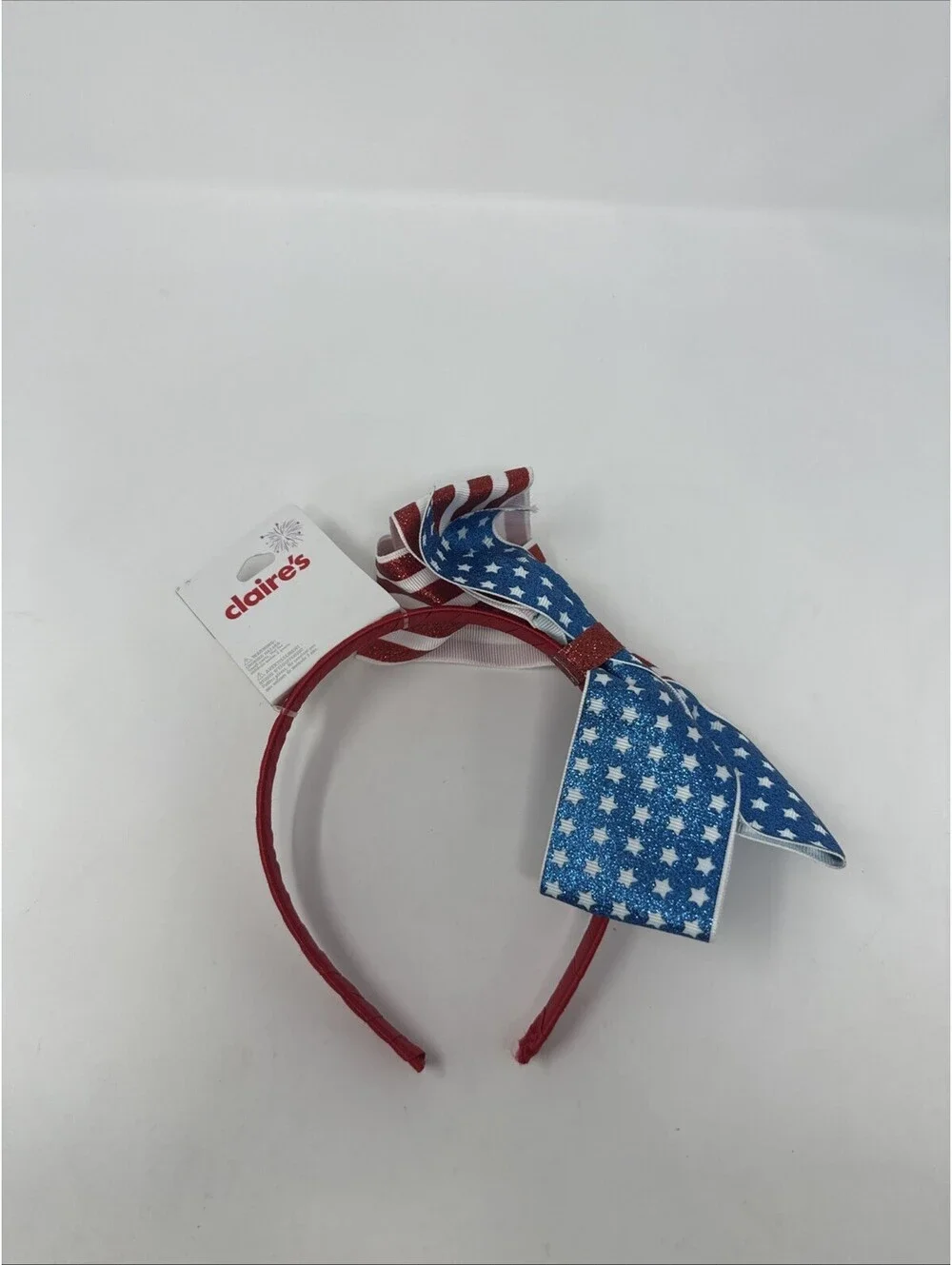 USA Red White And Blue Sparkly Head Band